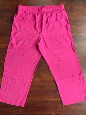 H&M Bright Hot‎ Pink Wide Leg Pants